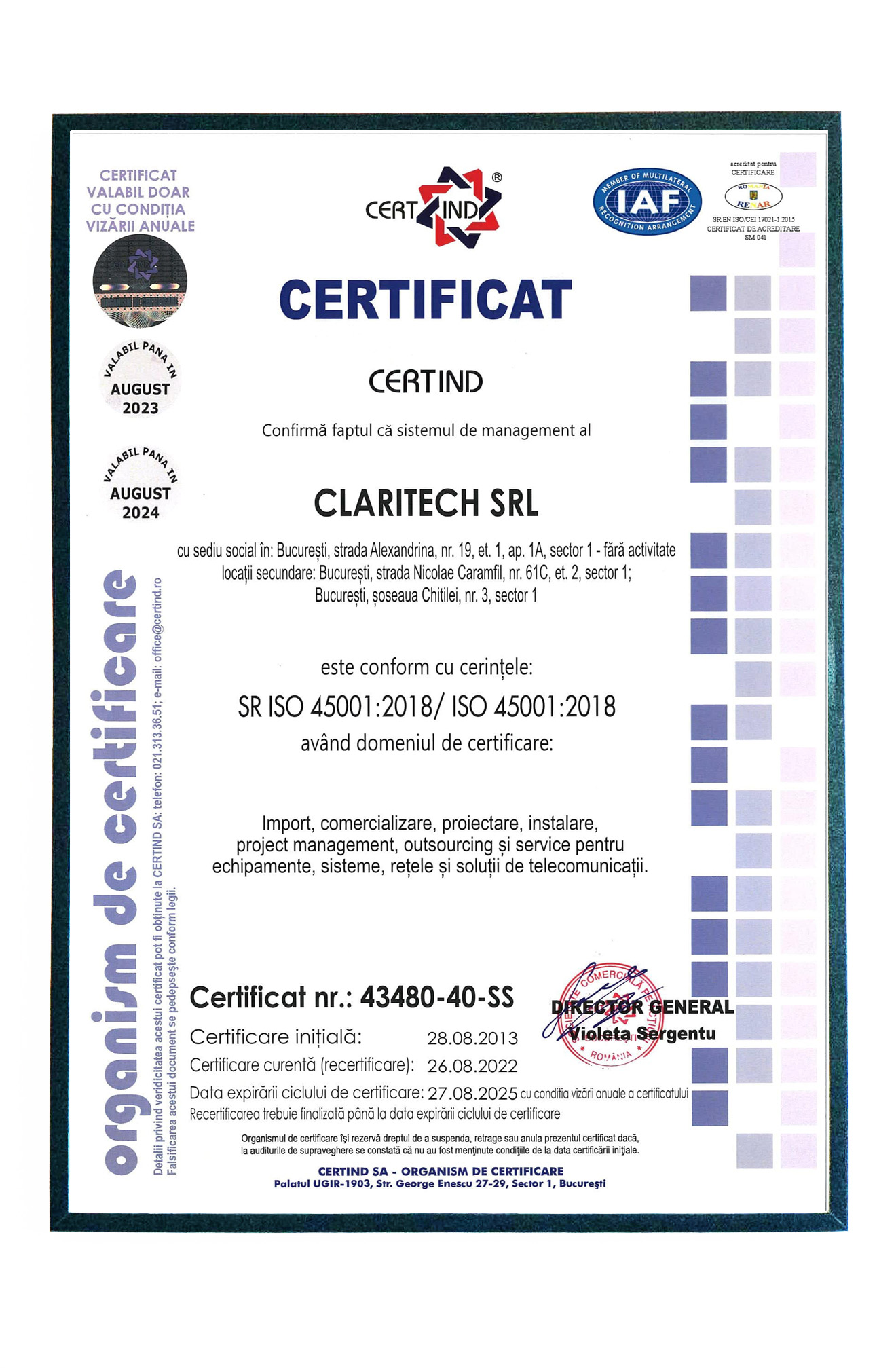 Claritech ISO-45001